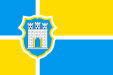 Flag of Zhytomyr, Ukraine (fimbriated)