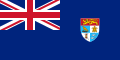 Vlajka Šalomounových ostrovů (1966–1977)[zdroj?] Poměr stran: 1:2