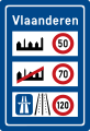 Snelheidsbeperkingen in Vlaanderen