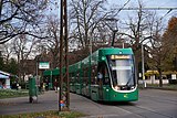 Een Flexity 2 in Bazel, Zwitserland