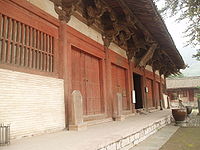 The dougong bracketing system at Foguang Temple, Mount Wutai, Shanxi, 857