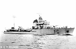 The destroyer Folgore 1931, the lead ship of its class