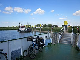 Passenger ferry at the Herrenhof pier