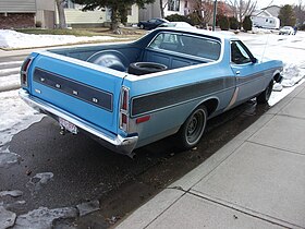 1975 Ranchero van agter