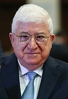 <span class="mw-page-title-main">Fuad Masum</span> President of Iraq from 2014 to 2018