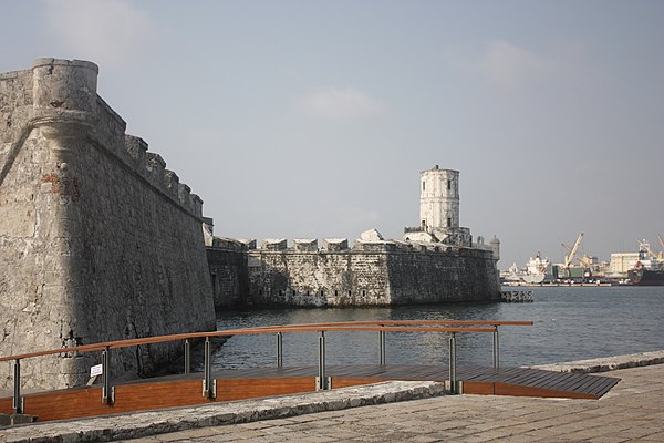 A portion of the Fortress of San Juan de Ulua