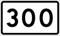 County Road 300 Schild