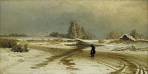 «Оттепель», Ф. Васильев, 1871 / Thaw by Fyodor Vasilyev