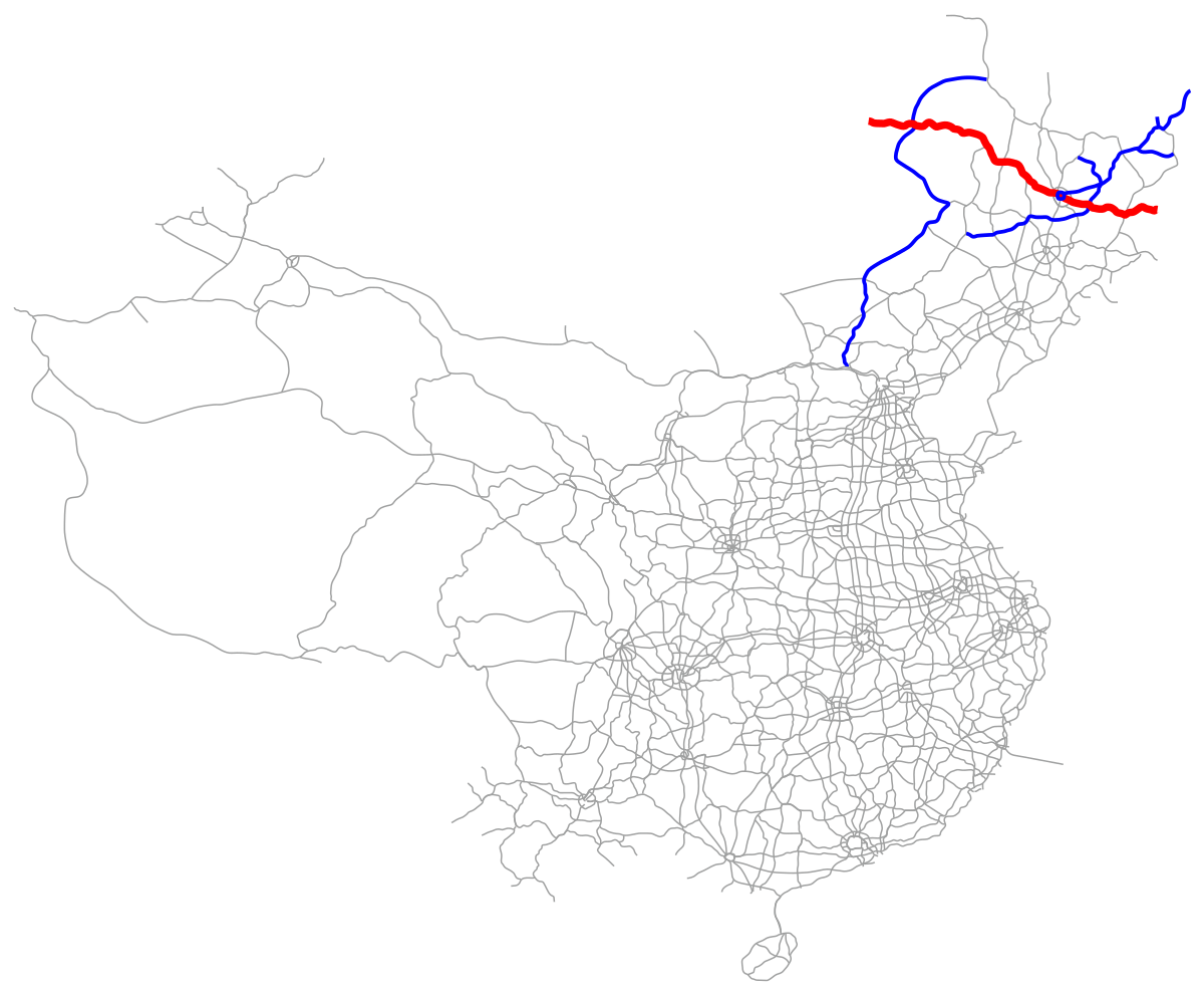 Карта дорог китая