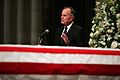 Former President George H. W. Bush delivers his eulogy to his predecessor, former President Reagan