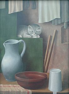 Stillleben mit Katze (Ofenecke), 1923, Pinakothek der Moderne