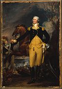 George Washington before the Battle of Trenton, smaller painting by Trumbull, 1792–94
