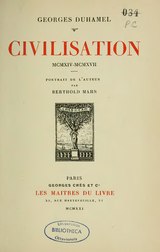 Georges Duhamel - Civilisation MCMXIV-MCMXVII, 1921.djvu