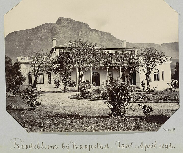 File:Gezicht op huis Roodebloem te Kaapstad, RP-F-F01156-H.jpg