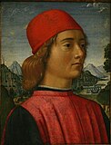 Ghirlandaio, Davide attr.  - Porträt eines jungen Mannes - Gemäldegalerie Berlin.jpg