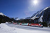 Albula / Bernina Manzaralarında UNESCO Dünya Mirası Alanı Rhaetian Demiryolu (2008'den beri)