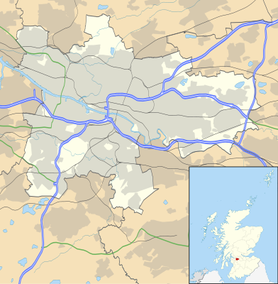 Mapa de localización de Glasgow