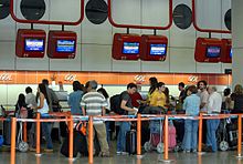Gol ticket counter at Brasilia International Airport
