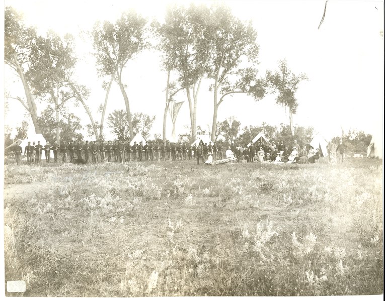 File:Group Taken in Camp at the Custer Battlefield During the 10th Anniversary of the Battle (2e2d212a870441ec95e7914f63acade4).tif