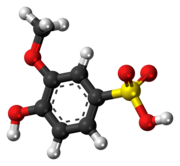 Guaiacolsulfonic acid molecule ball.png