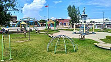 The Guiuan Town Plaza in 2019, part of Poblacion Ward 7