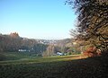 Blick auf Hartenstein oberhalb des Freibades