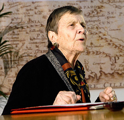 Helene Ahrweiler, one of the cofounders of Paris 1