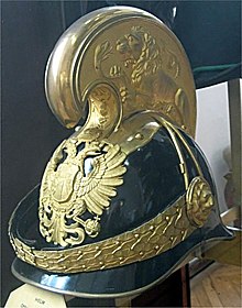 helmet of an officer of Imperial and Royal Dragoner Helm eines k.u.k. Dragoneroffiziers.jpg