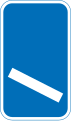 100m Countdown markers used to indicate the distance to an exit on the left side of a road (Background in green if on expressway) (Symbols may be reversed to indicate exit on right)