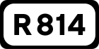 R814 road shield}}