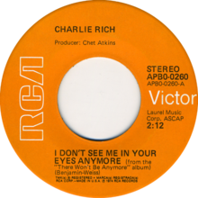 I Don't See Me in Your Eyes Anymore by Charlie Rich US single.png