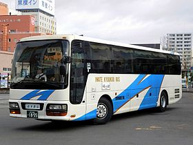 仙台 - 一ノ関線（岩手急行バス。一ノ関駅前にて）