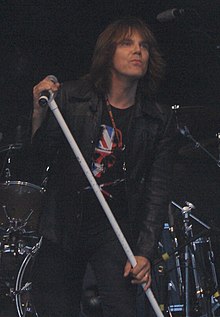 Joey Tempest di Lakselv, Norwegia, 13 Juli 2008.