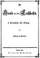 Titelblatt zu: Johanna Kinkel, Dä Hond on dat Eechhohn (1849).