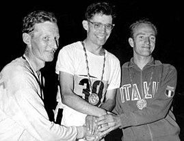 Jon Ljunggren, Don Tompson, Abdon Pamich 1960.jpg