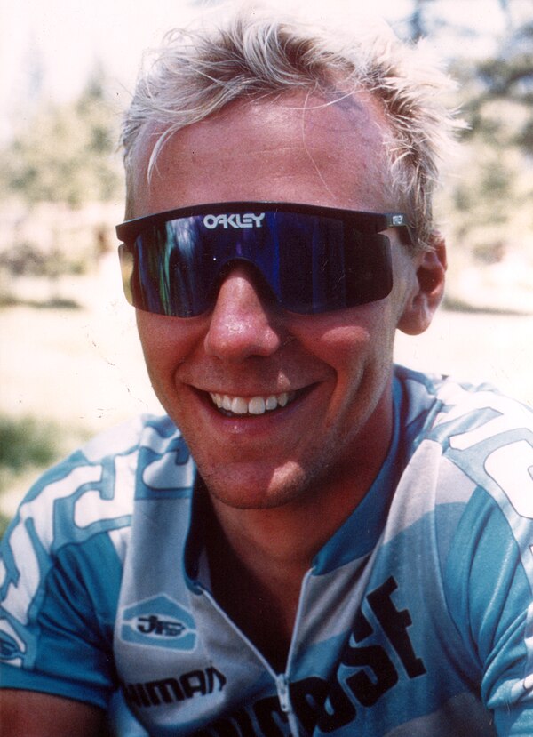 John Tomac Appears in "The Great Mountain Biking Video" 1987, Big Bear Lakes, California - Photo by Patty Mooney