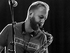 Jonas Kullhammar en U Jazz festival en Aarhus, Dinamarca 2014