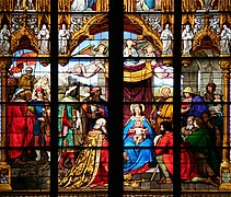 So called Bayernfenster (Cologne Cathedral), detail Adoration of the Magi