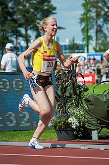 Kalevan Kisat 2018 - Women's 5000 m - Johanna Peiponen 2.jpg