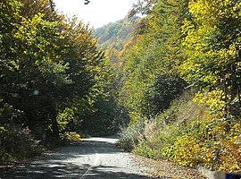 Nationalstraße durch den Berg Vitsi (Verno)