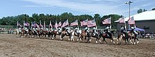 Kettle Moraine Rough Riders drill team competing at the 2006 Door County Fair