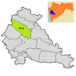 Khed tehsil in Pune district.png