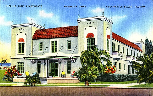 Kipling Arms Apartments, Mandalay Drive, Clearwater Beach, Florida