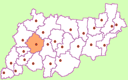 District de Galičskij - Carte