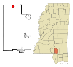 Ubicación de Sumrall, Mississippi