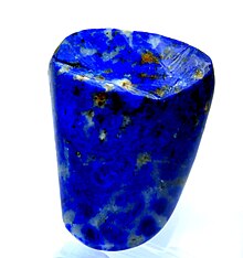 Lempengan dipoles lapis lazuli