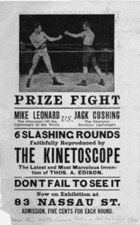 <i>Leonard-Cushing Fight</i> 1894 American film