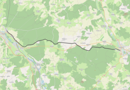 Spoorlijn Charmes - Rambervillers op de kaart