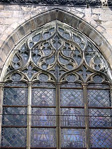 Curvilinear window, Limoges Cathedral nave