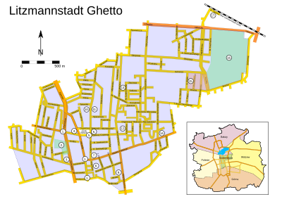 Litzmannstadt Ghetto plan